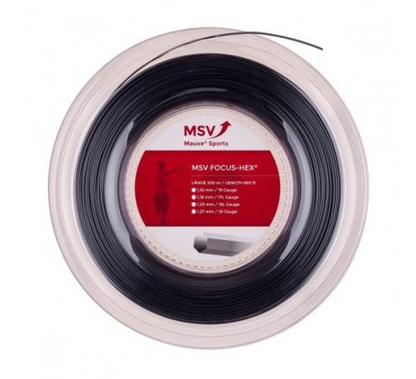 MSV Focus Hex 1,23mm 200m čierna