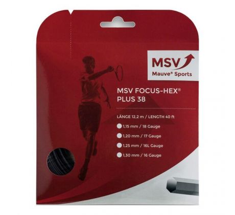 MSV Focus Hex Plus 38 1,25mm 12m čierna
