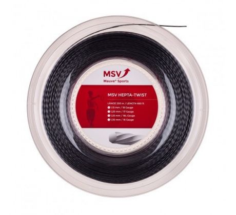 MSV Hepta Twist 1,25mm 200m čierna